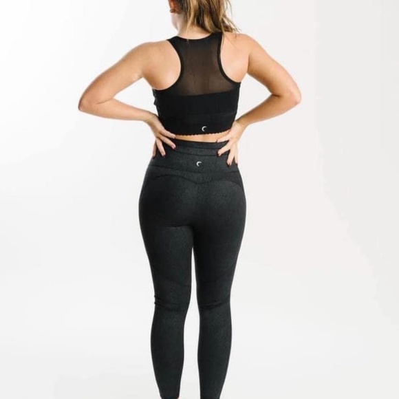 Zyia shimmer Drawstring Leggings Size 4 - Picture 2 of 4